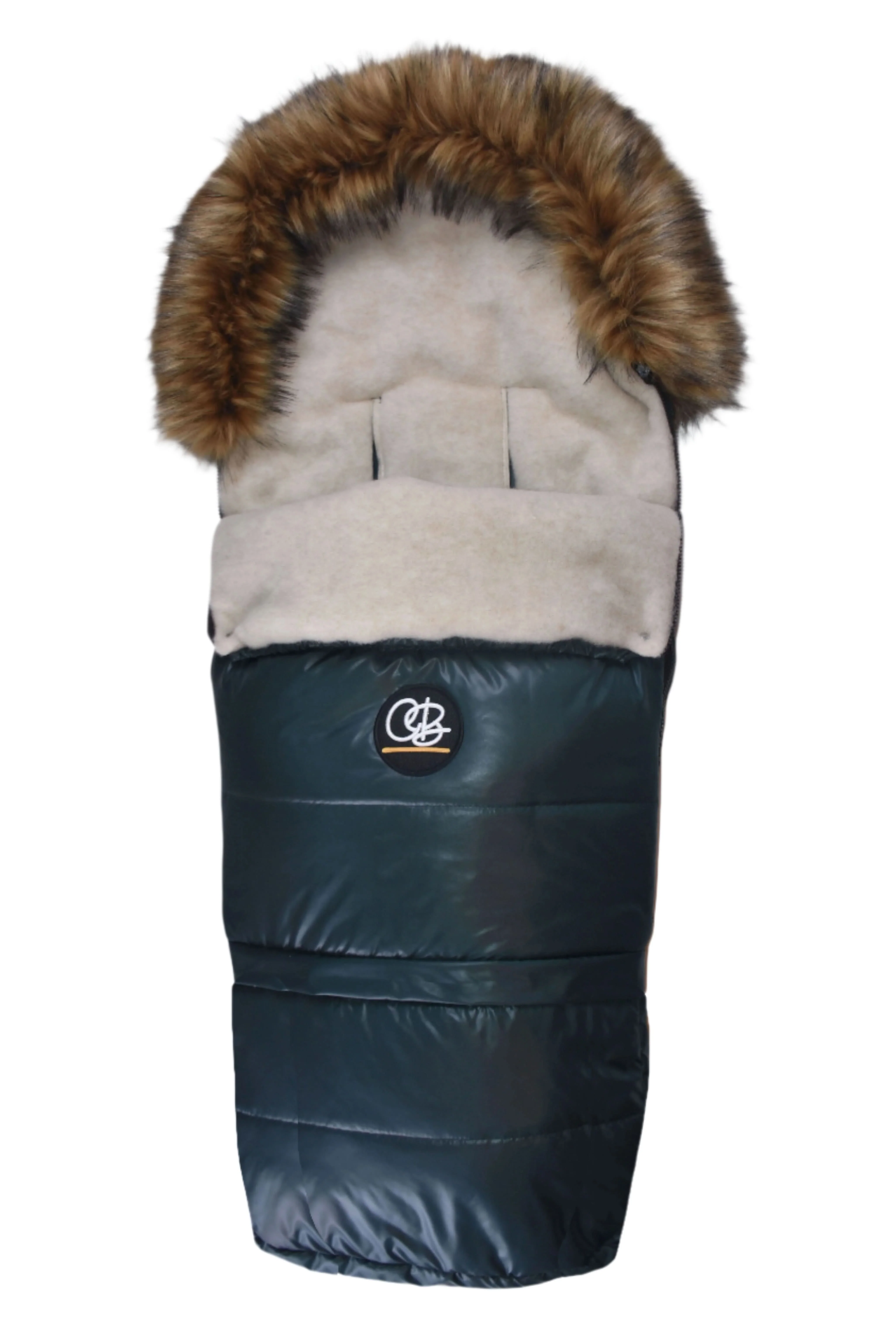 Cover Baby Organic Premium Wool Adjustable Footmuff, Pastel Hunter Green - Image 5