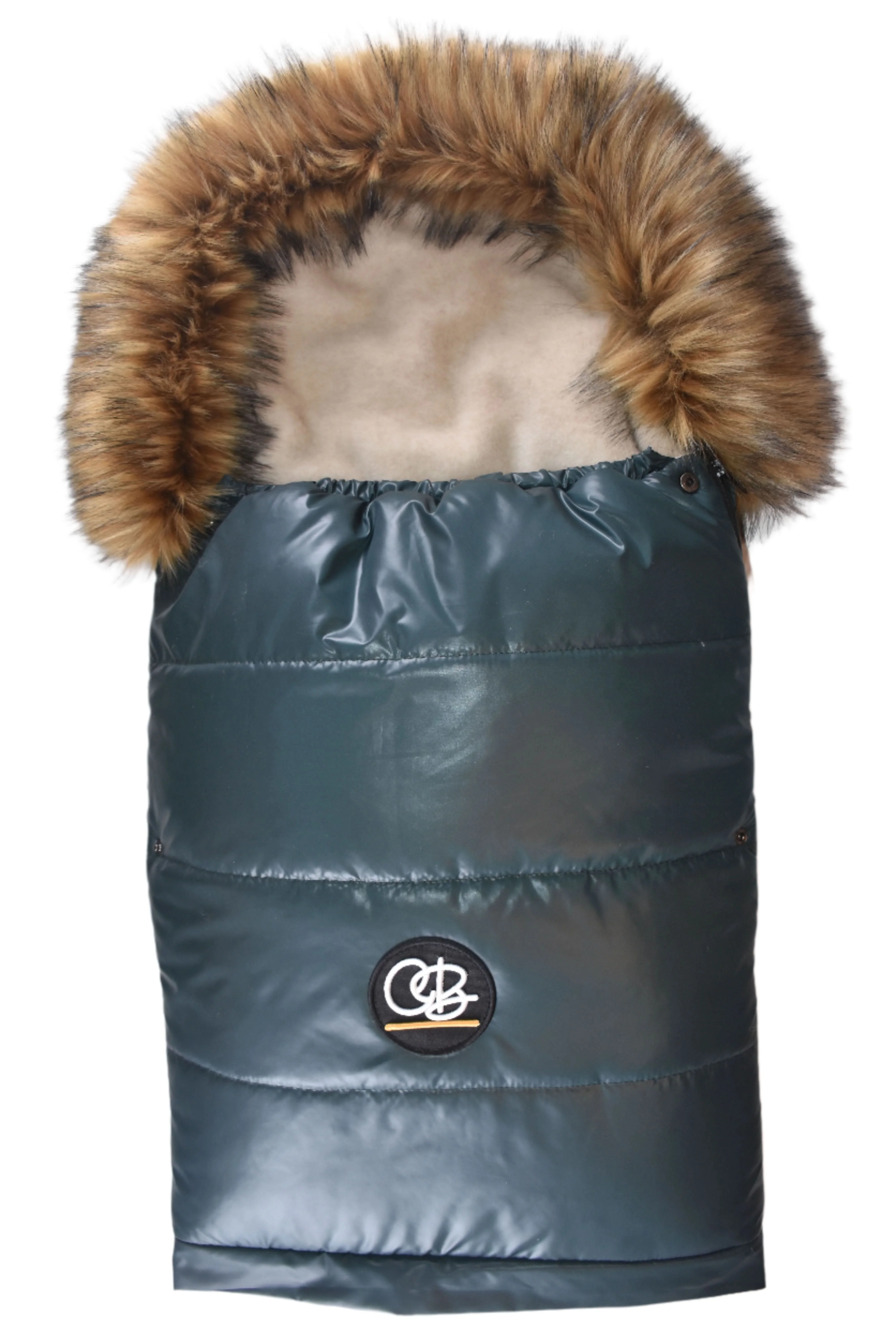 Cover Baby Organic Premium Wool Adjustable Footmuff, Pastel Hunter Green - Image 6
