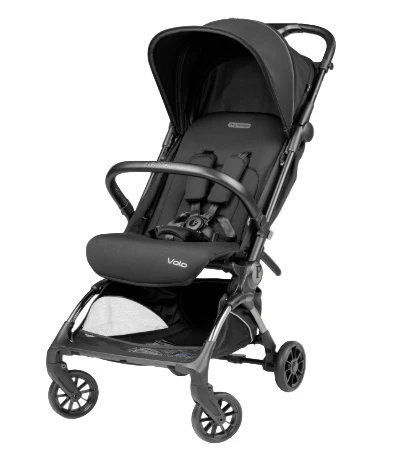 Peg Perego Volo Ultra Lightweight Travel Stroller, 2022, True Black