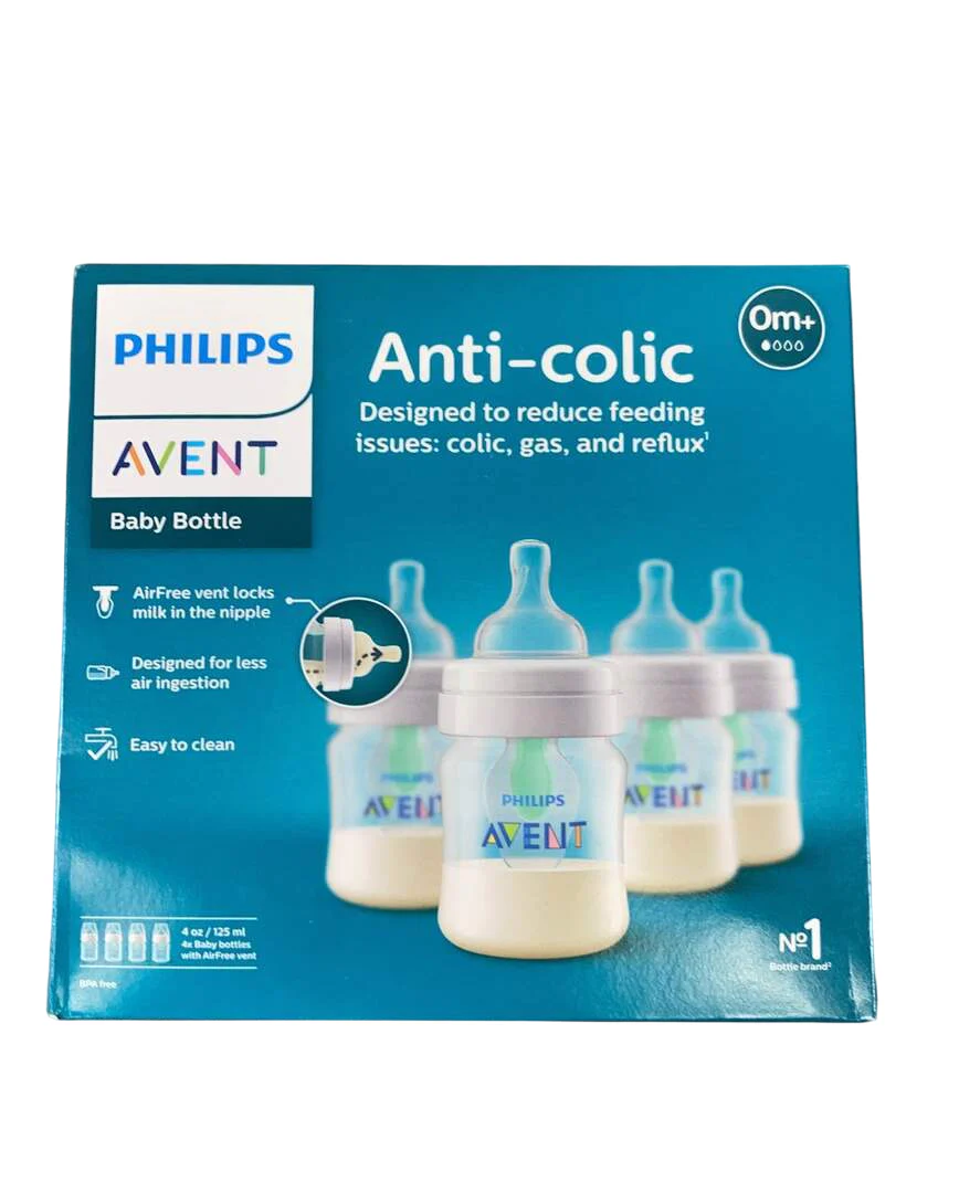 Philips Avent Anti-Colic Bottles, 4 Pack, 4oz, Clear, Regular - Image 4
