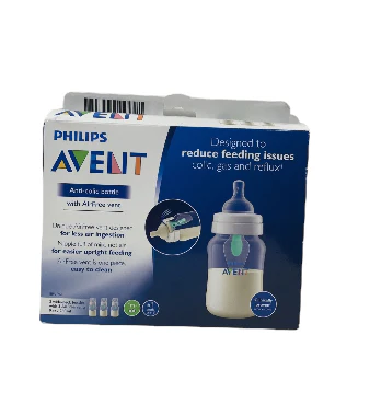 Philips Avent Anti-Colic Bottles With AirFree Vent, Clear, 3 Pack, 9oz - Image 4