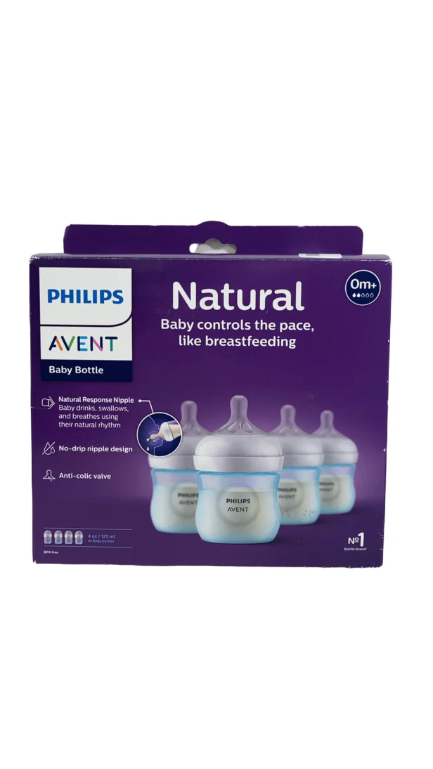 Philips Avent Natural Baby Bottle Bundle, 4 Pack, 4oz - Image 3