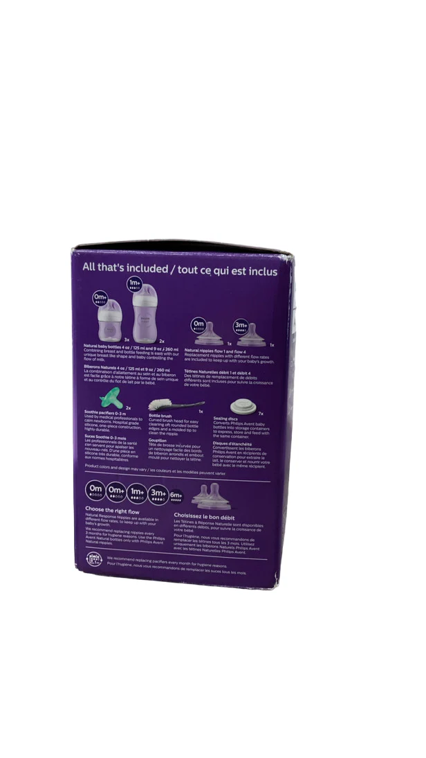 Philips Avent Natural Baby Bottle Newborn Starter Gift Set, Clear - Image 4
