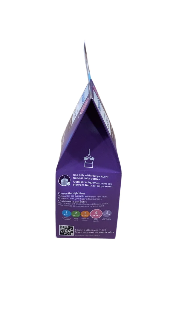 Philips Avent Natural Baby Bottle Nipples, 4-Pack, Flow 4 - Image 3