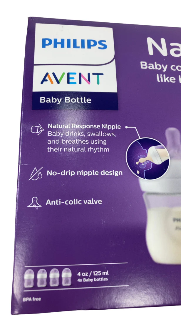 Philips Avent Natural Baby Bottles, 4 Pack, 4oz, Clear - Image 5