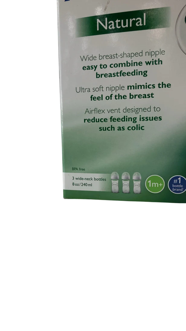 Philips Avent Natural Glass Baby Bottles, 3 Pack, 8oz - Image 3