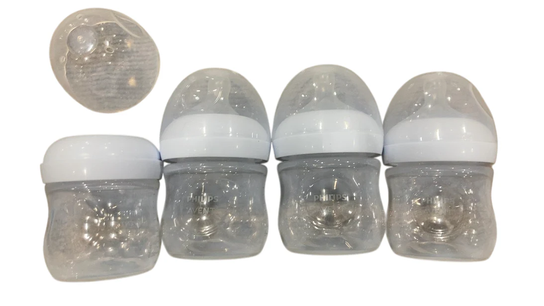 Philips Avent Natural Glass Baby Bottles, 4 Pack, 4oz