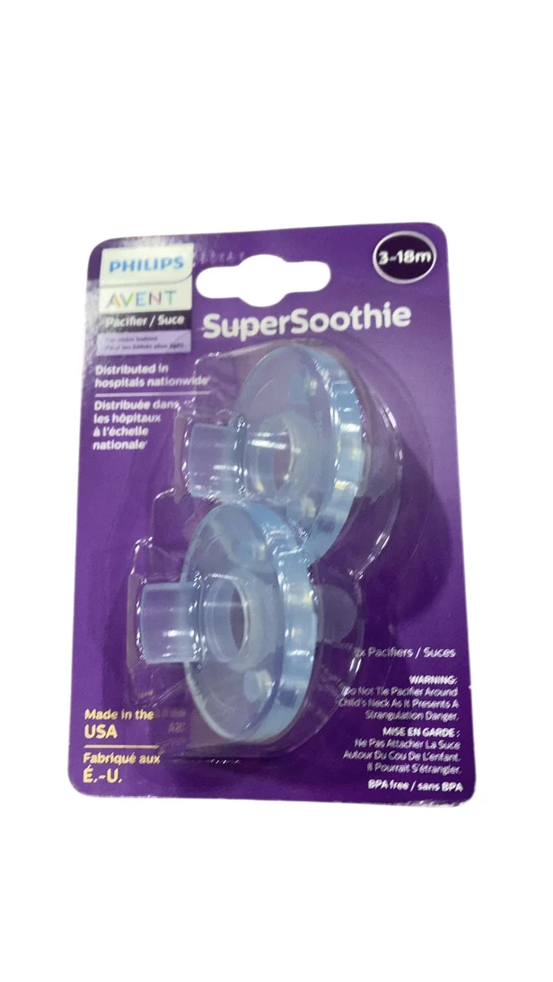 Philips Avent Soothie Pacifiers, 0-3 Months, 2 Pack, Blue - Image 2