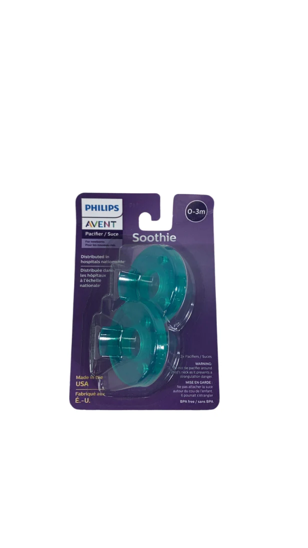 Philips Avent Soothie Pacifiers, 0-3 Months, 2 Pack, Green - Image 3