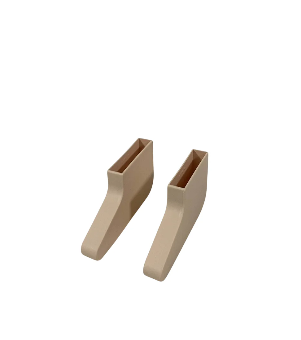 Piccalio Foldable Helper Tower Grip Slippers, Natural