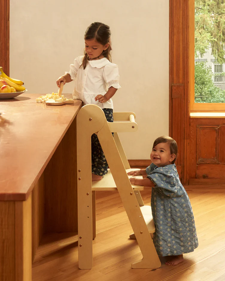 Piccalio Mini Chef Foldable Helper Tower, Natural - Image 2