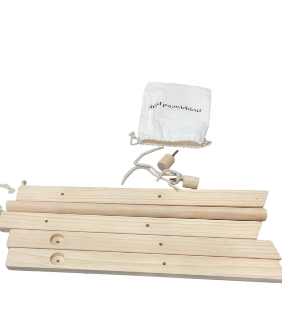 Poppyseed Play Wooden Baby Gym, Natural Wood w/ No Toys Included - Image 2