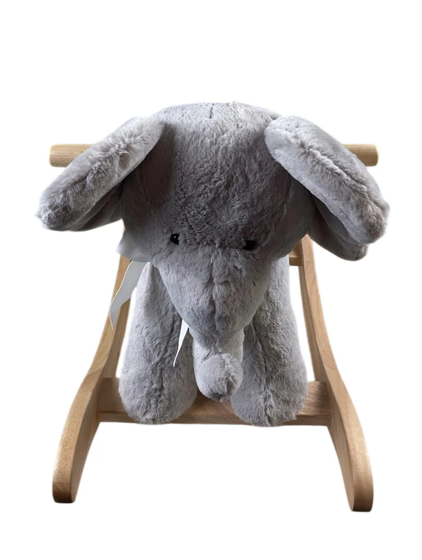 Pottery Barn Kids Plush Animal Rocker, Elephant - Image 2