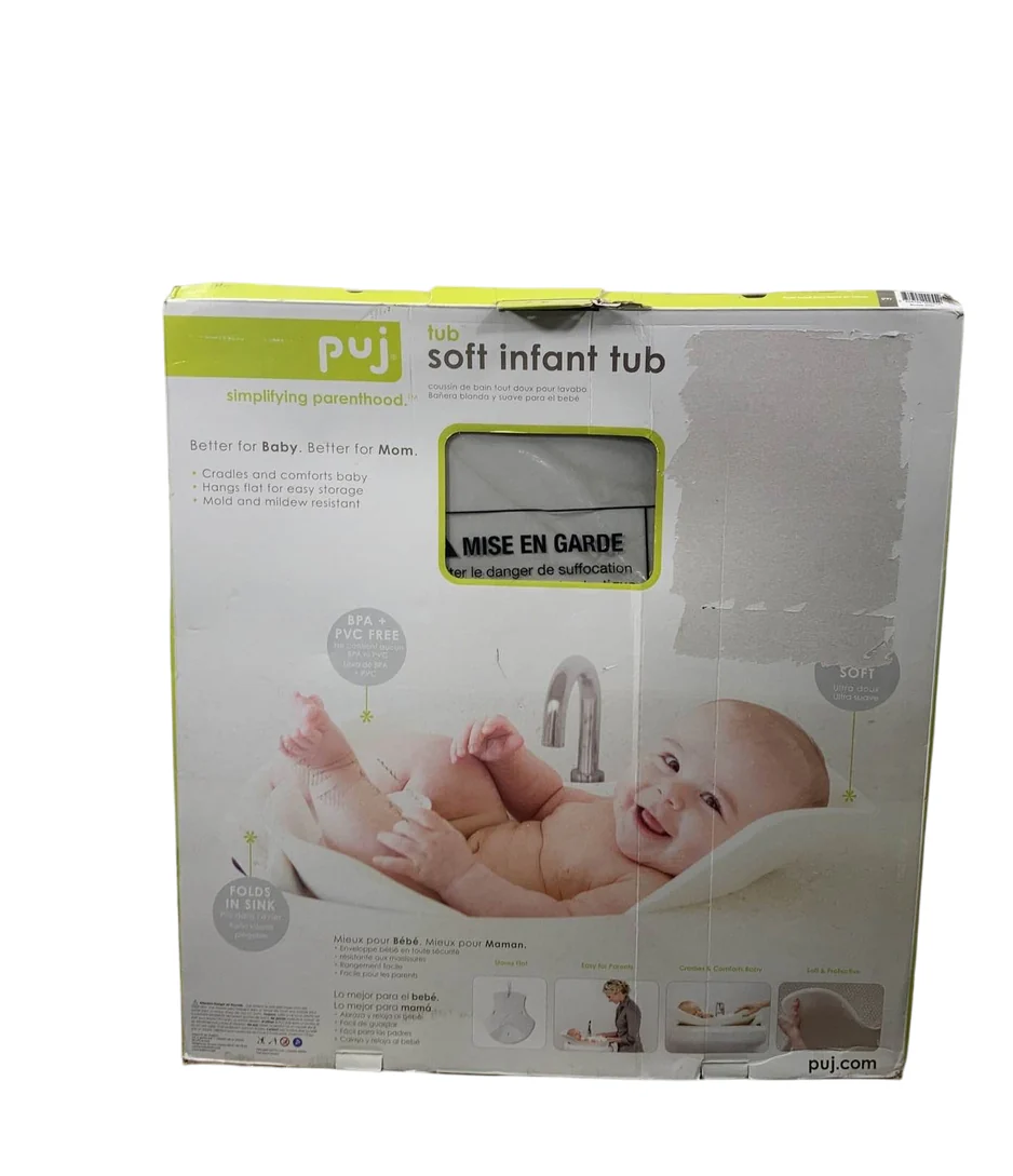Puj Foldable Baby Bathtub, White - Image 4