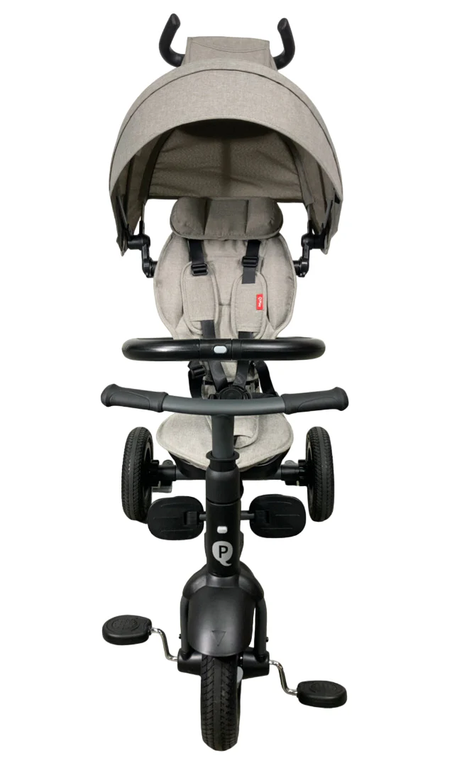 QPlay Rito Ultimate 3 In 1 Folding Trike, Grey - Image 4