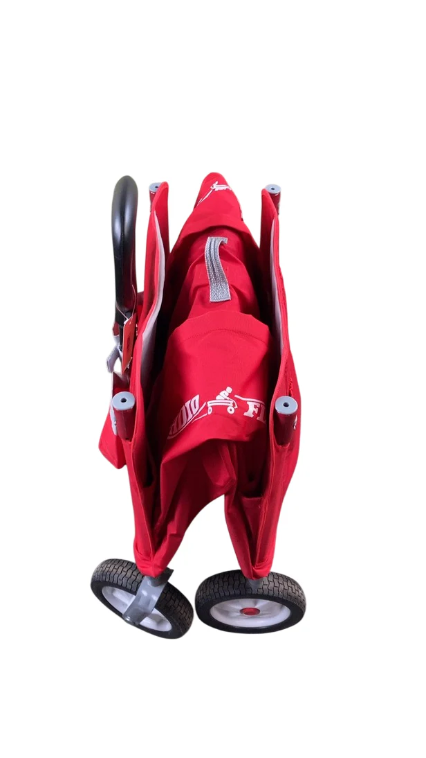 Radio Flyer 3-in-1 EZ Fold Wagon, Red, with Canopy - Image 4