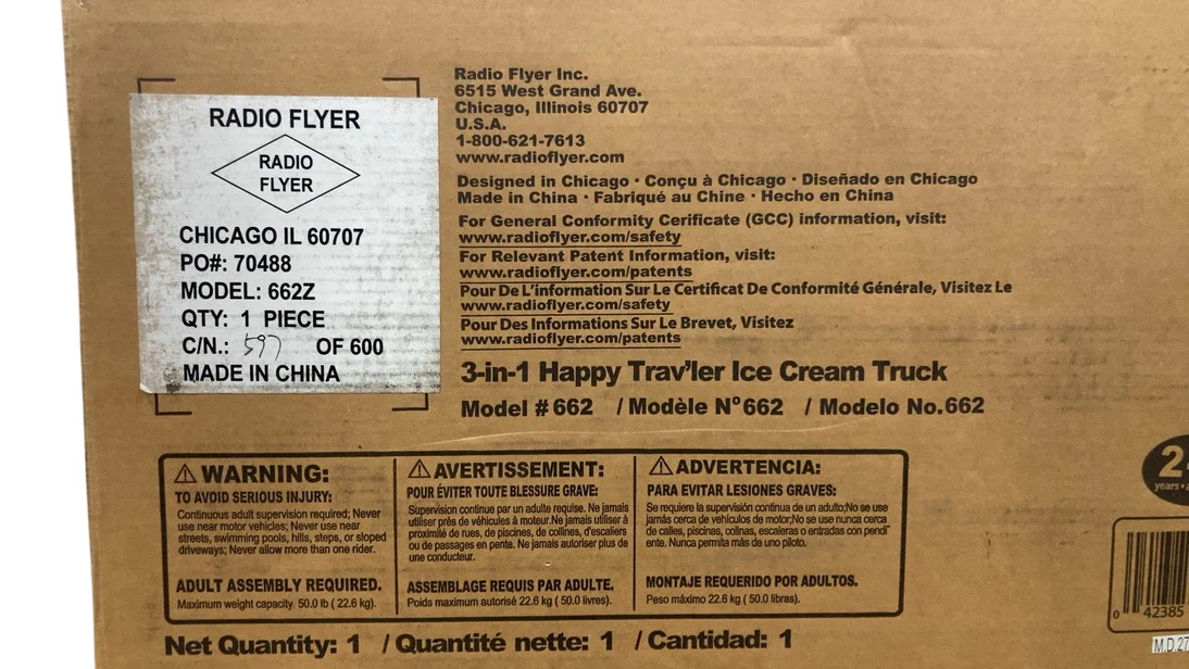 Radio Flyer 3-in-1 Happy Trav'ler, Ice Cream Truck - Image 4