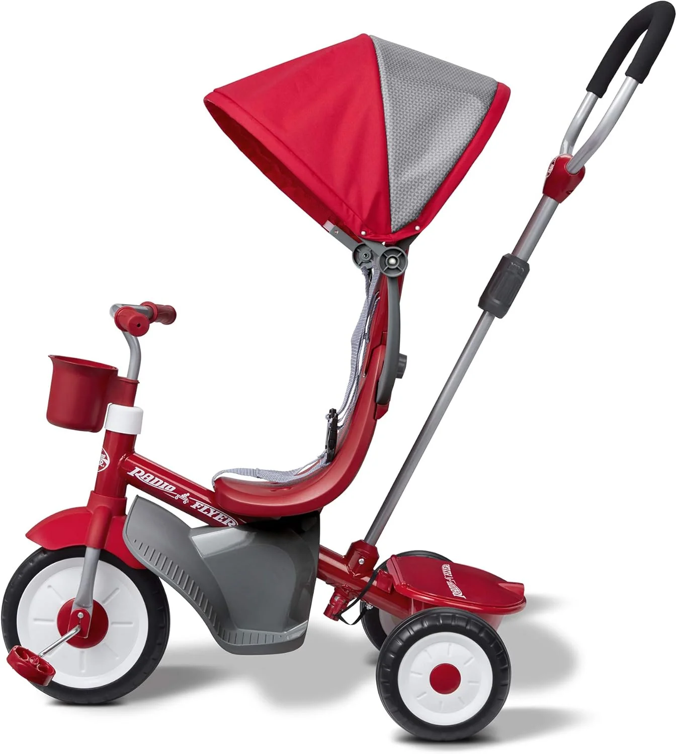 Radio Flyer 4-in-1 Stroll 'n Trike, Push Trike for Toddlers (484Z), Red - Image 2