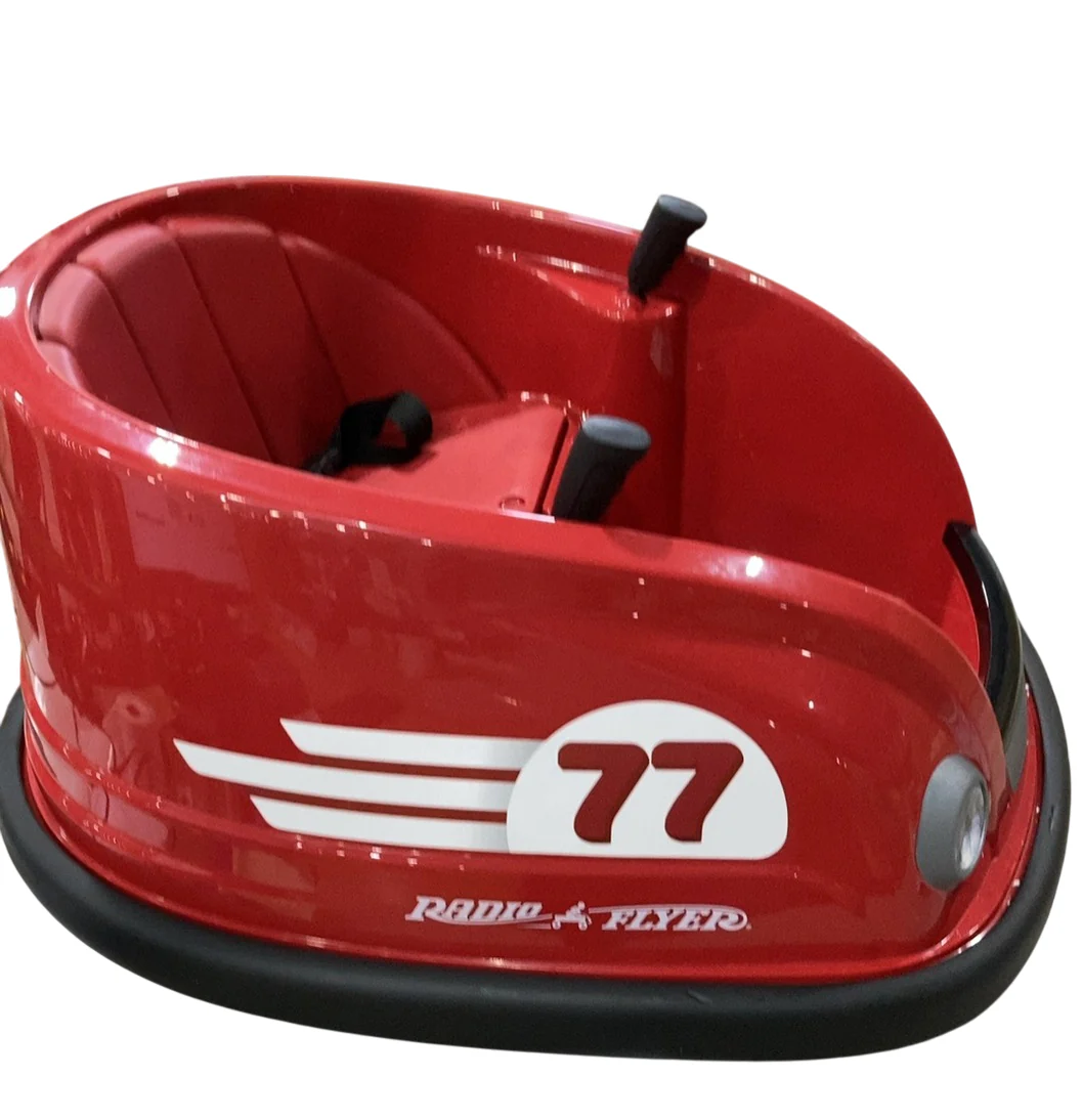 Radio Flyer 6V Battery Powered Bumper Car, Red - Image 3