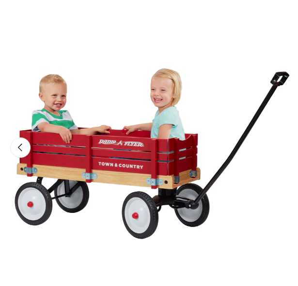 Radio Flyer Build-A-Wagon Folding Wagon(3700), Steel and Wood