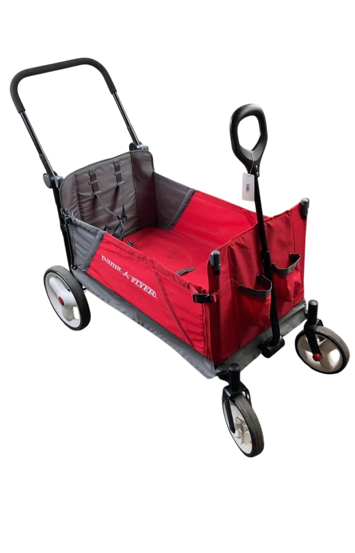 Radio Flyer Discovery Stroll 'N Wagon With Canopies, Red