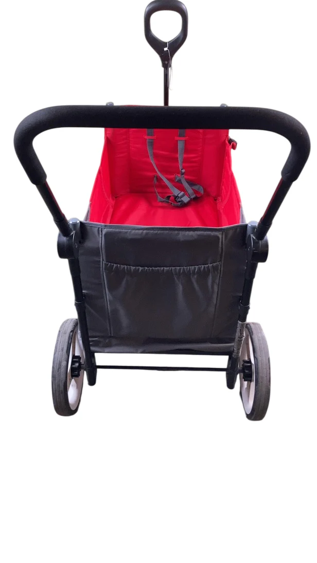 Radio Flyer Discovery Stroll 'N Wagon With Canopies, Red - Image 3