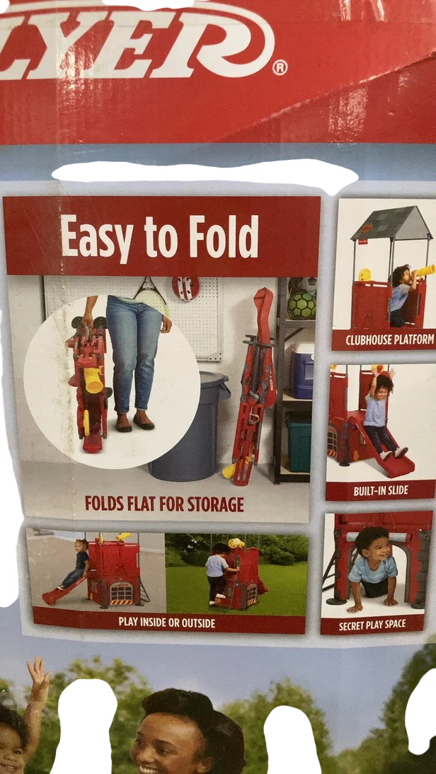 Radio Flyer Play & Fold Away Fire House, Red - Image 3