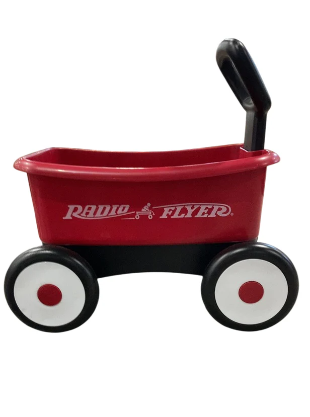 Radio Flyer Push & Pull Walker with Garden Tools, Red - Image 2