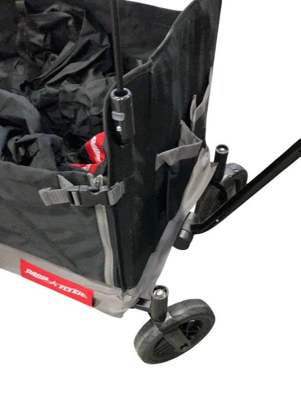 Radio Flyer Trav'ler Stroll 'N Wagon With Protective Cover, Black - Image 3