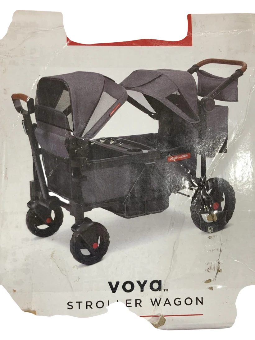 Radio Flyer Voya Stroller Wagon, Gray - Image 3
