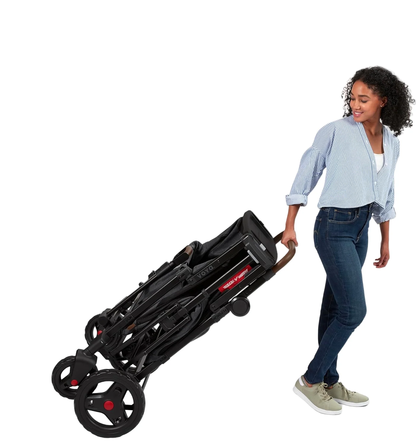 Radio Flyer Voya XT Quad Stroller Wagon(3985), High Sides - Image 2