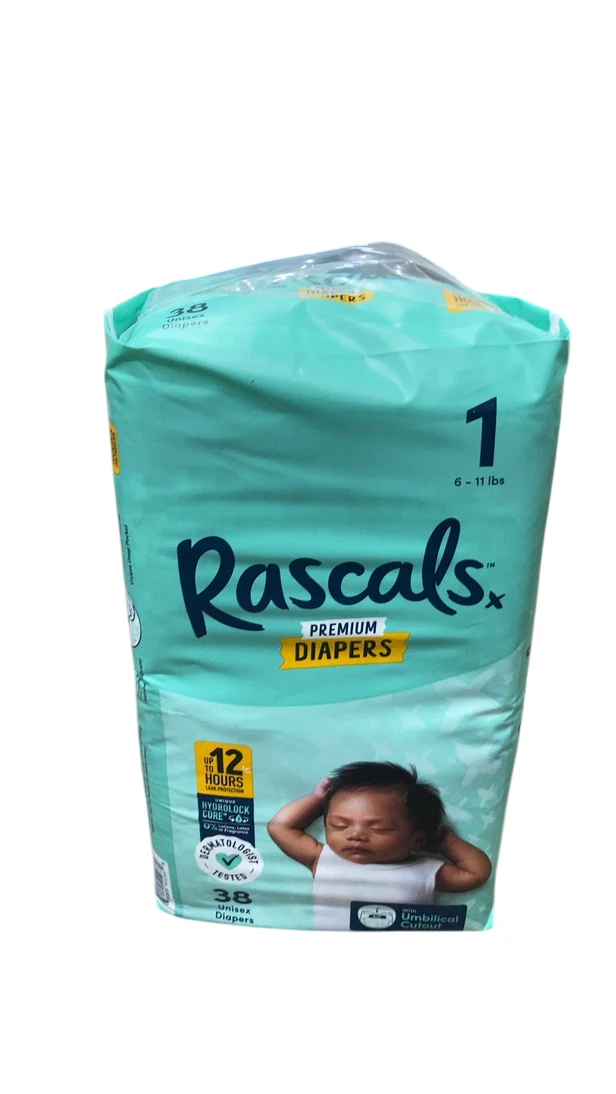 Rascal Premium Diapers, Size 1, 38 Count - Image 4