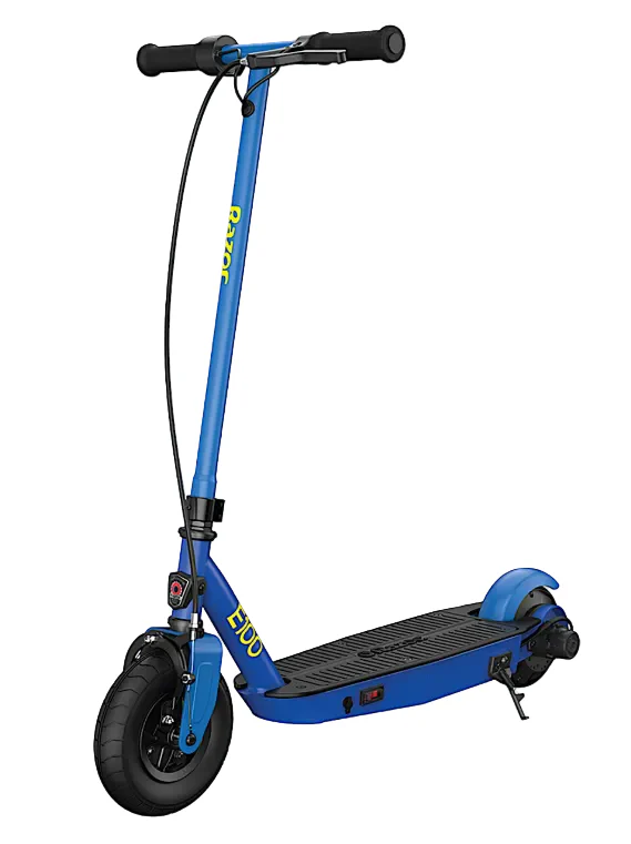 Razor E100 Electric Scooter, Blue, Black Label
