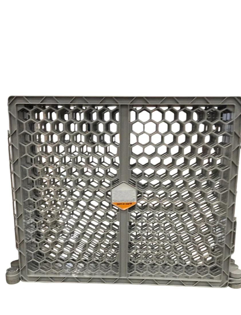 Regalo 2-in-1 Plastic Play Yard and Safety Gate, Gray - Image 2