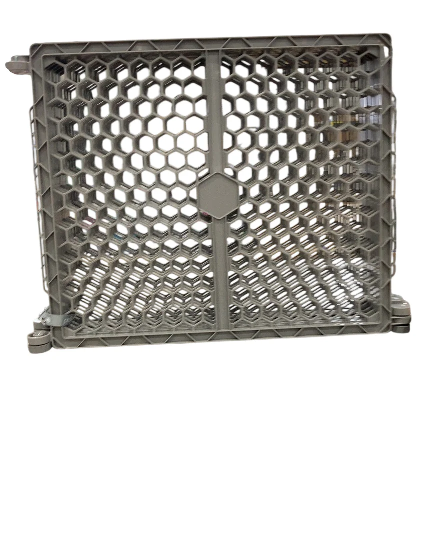 Regalo 2-in-1 Plastic Play Yard and Safety Gate, Gray - Image 3