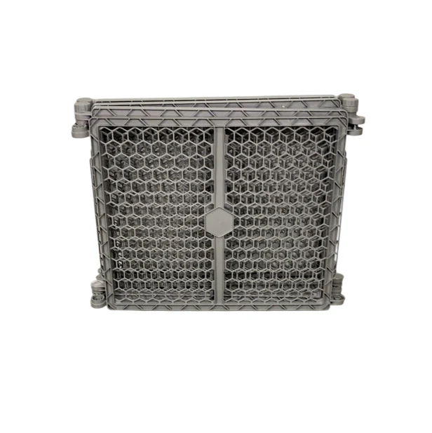 Regalo 2-in-1 Plastic Play Yard and Safety Gate, Gray