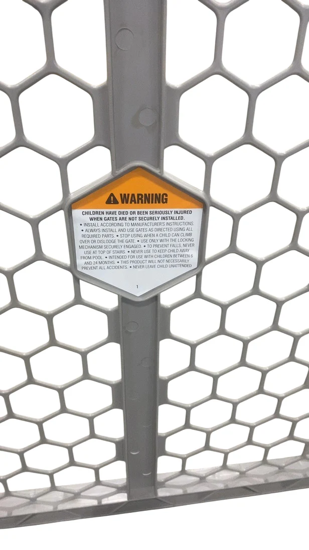 Regalo 2-in-1 Plastic Play Yard and Safety Gate, Gray - Image 3