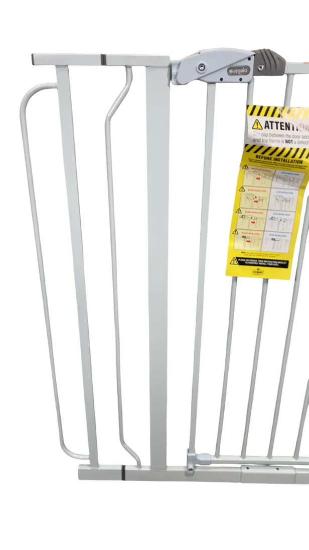 Regalo Easy Step Extra Tall Safety Gate, White - Image 2