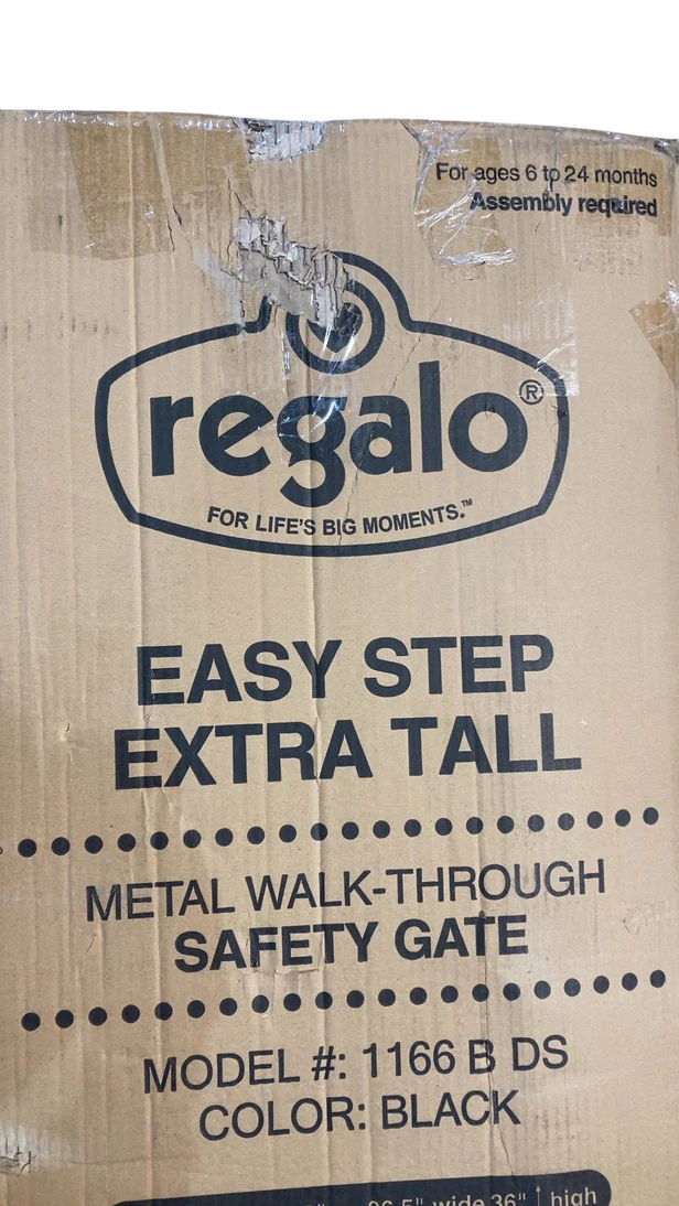 Regalo Easy Step Extra Tall Safety Gate, Black - Image 6