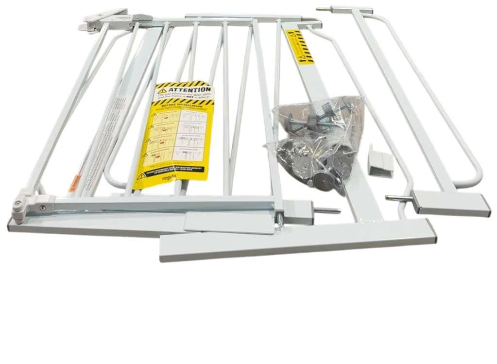 Regalo Easy Step Extra Wide Gate, 49-in, White