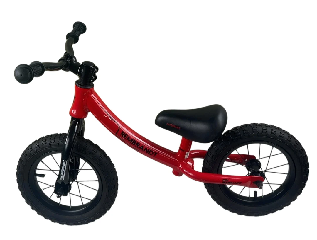 Rembrandt Jumper Push Bike Balance Bike, Red/Black - Image 2