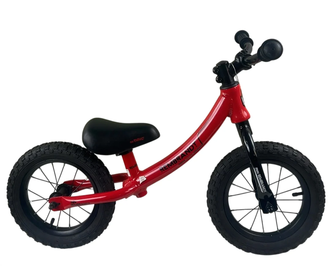 Rembrandt Jumper Push Bike Balance Bike, Red/Black - Image 3