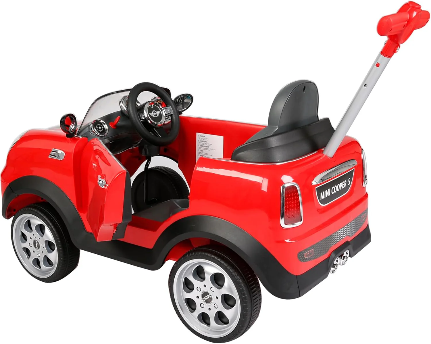 RollPlay Mini Cooper Push Car, Red - Image 4
