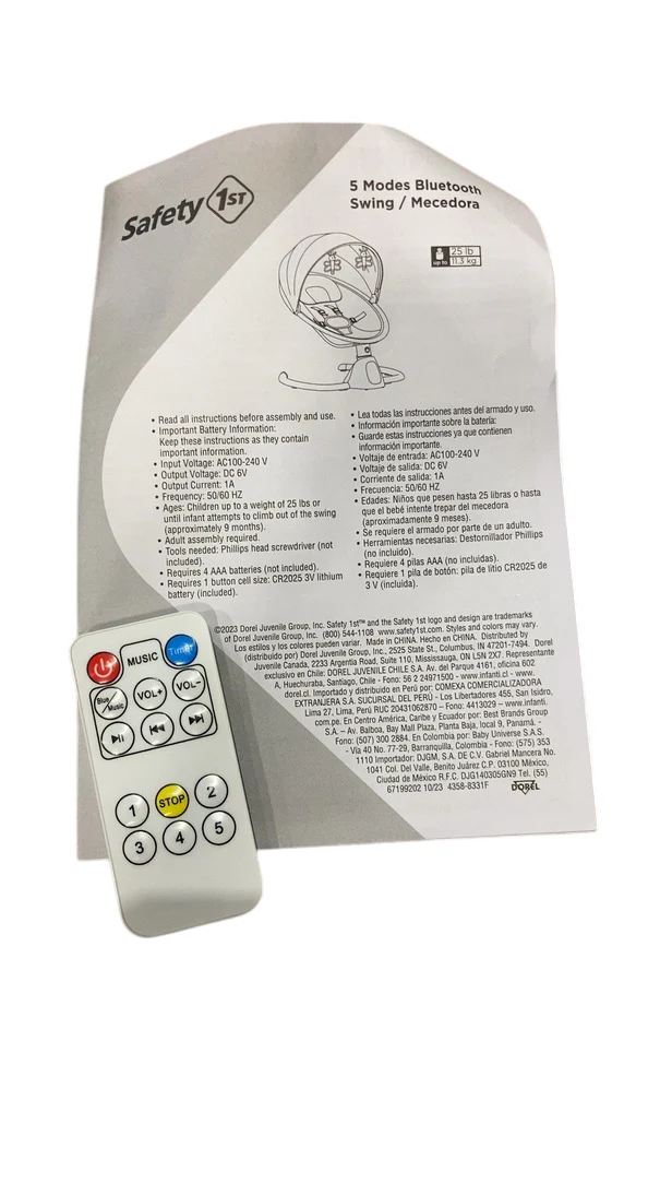 Safety 1st 5 Modes Bluetooth Swing, High Street - Image 5