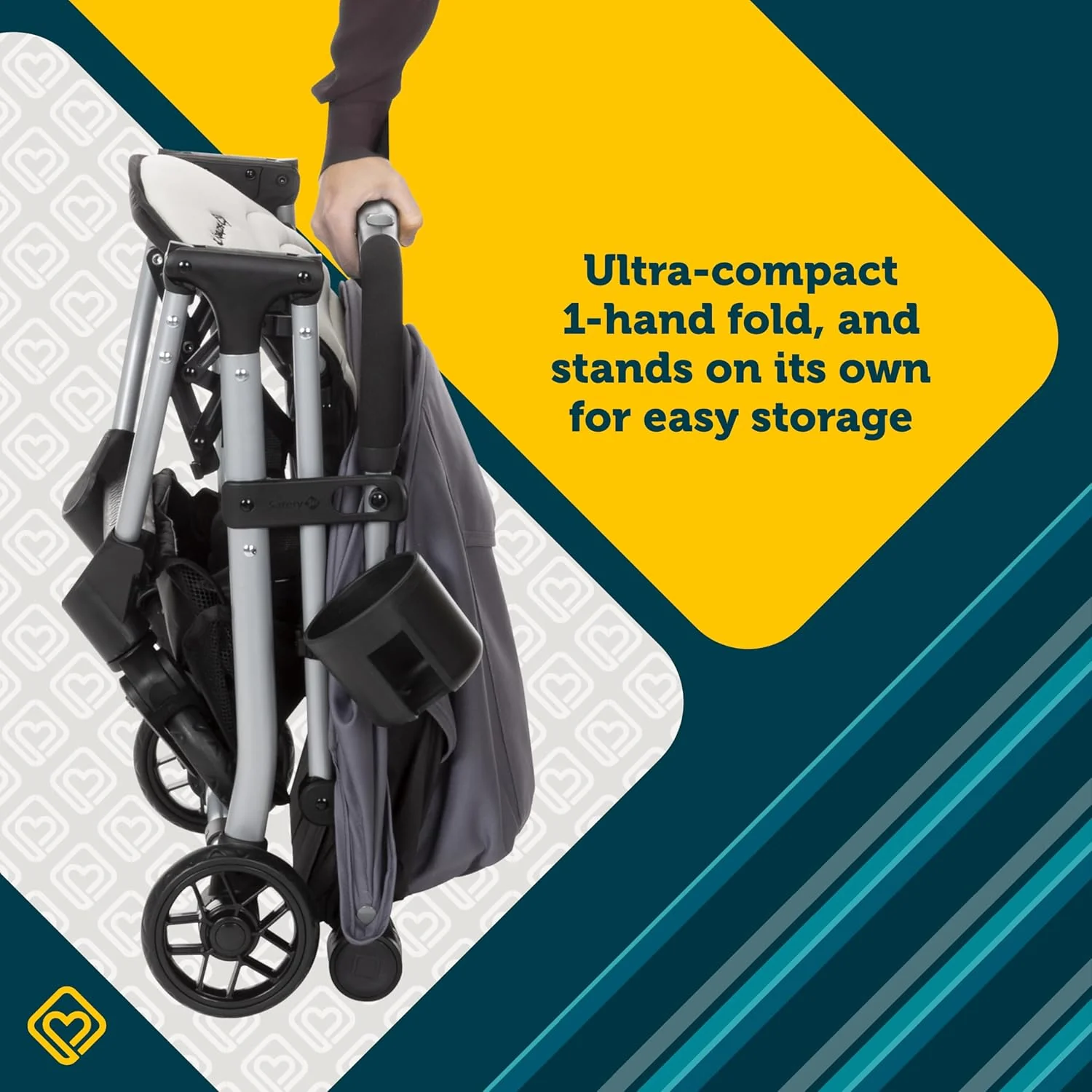 Safety 1st Easy-Fold Compact Stroller, 2024, Dorsal - Image 2