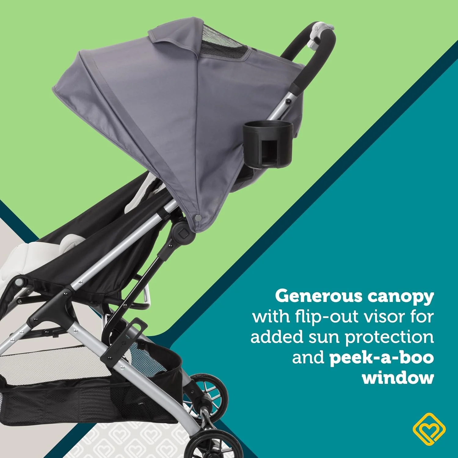 Safety 1st Easy-Fold Compact Stroller, 2024, Dorsal - Image 3