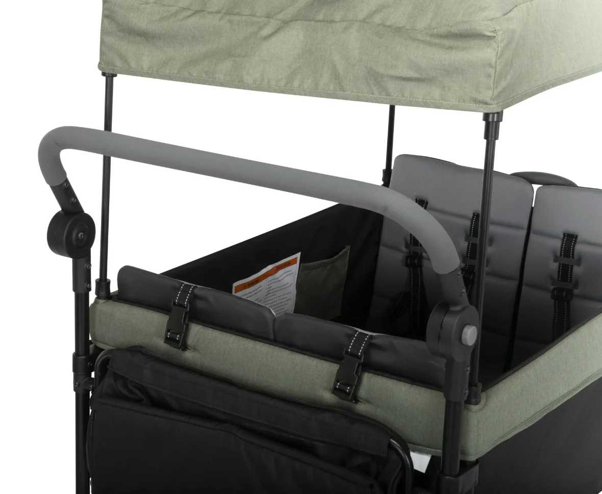 Safety 1st Summit Sprint Quad Wagon Stroller, Olive Haze - Image 3
