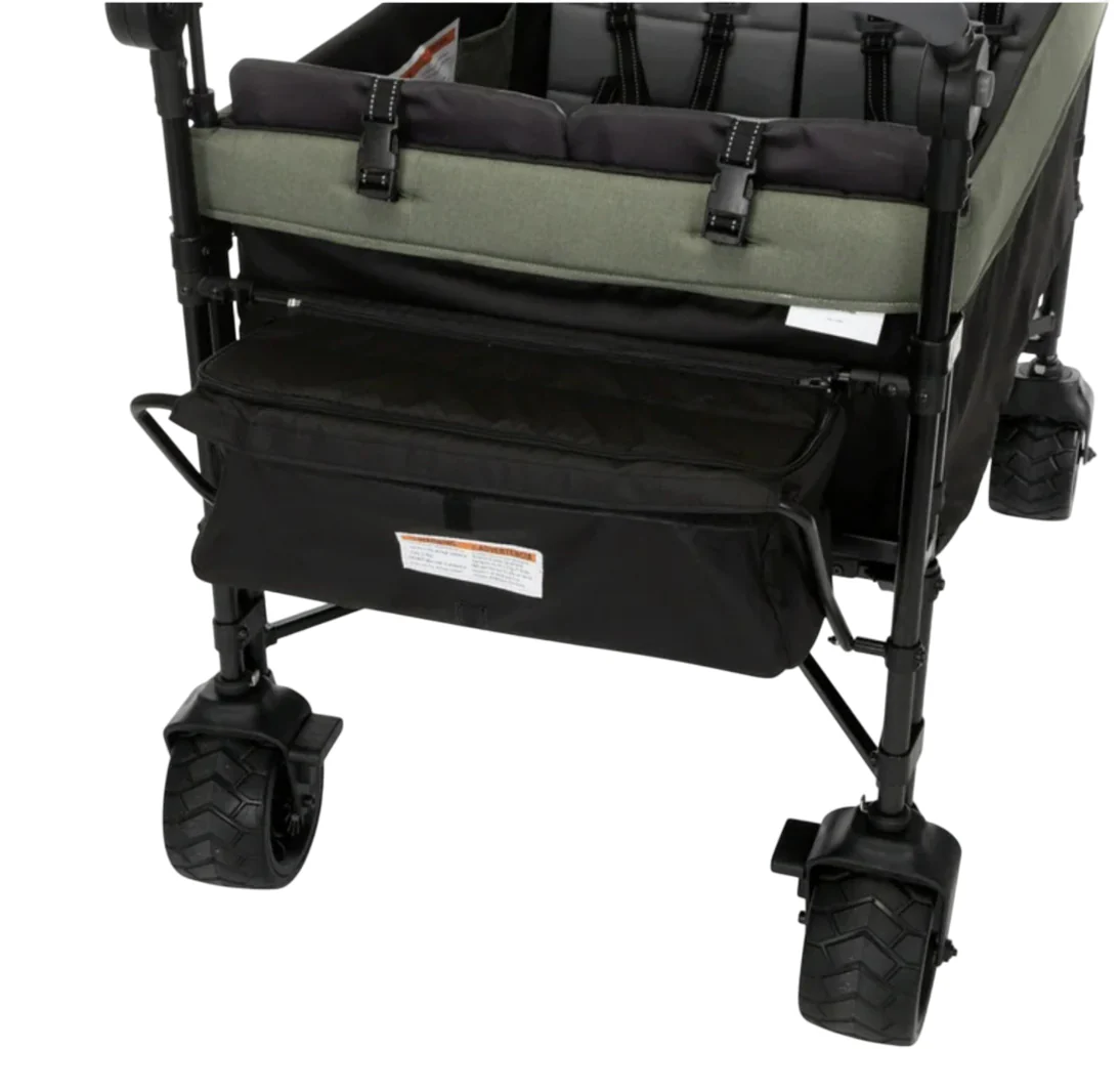 Safety 1st Summit Sprint Quad Wagon Stroller, Olive Haze - Image 4