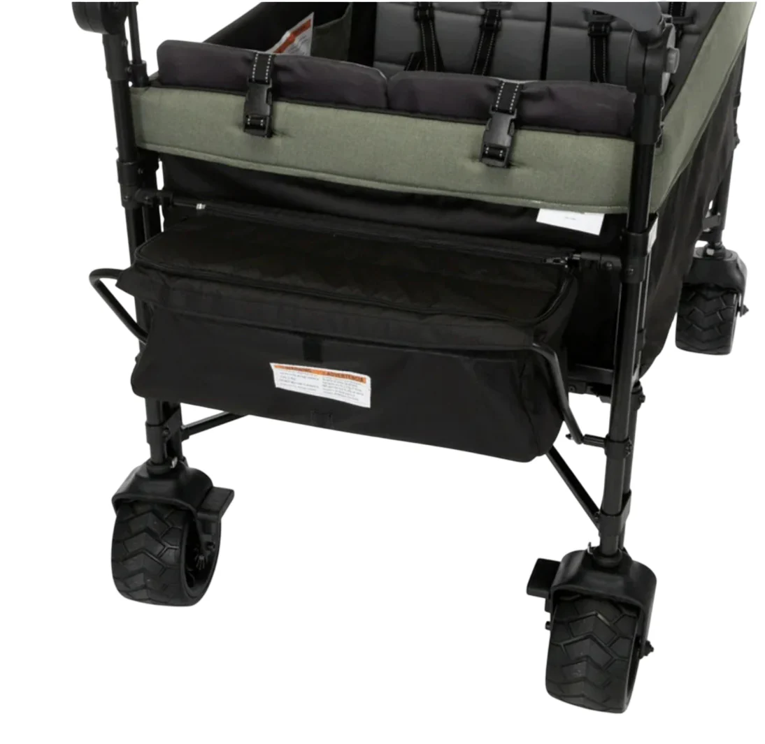 Safety 1st Summit Sprint Quad Wagon Stroller, Olive Haze - Image 3