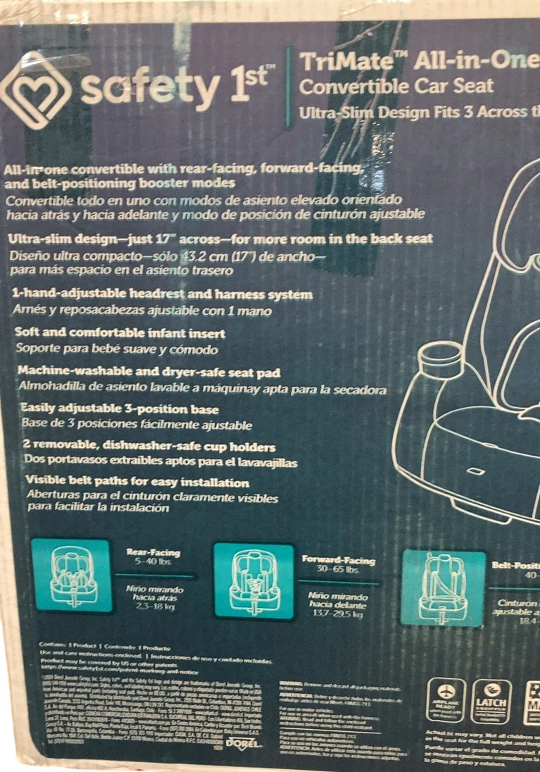 Safety 1st  TriMate All-in-one Convertible Car Seat, Dunes Edge, 2025 - Image 7